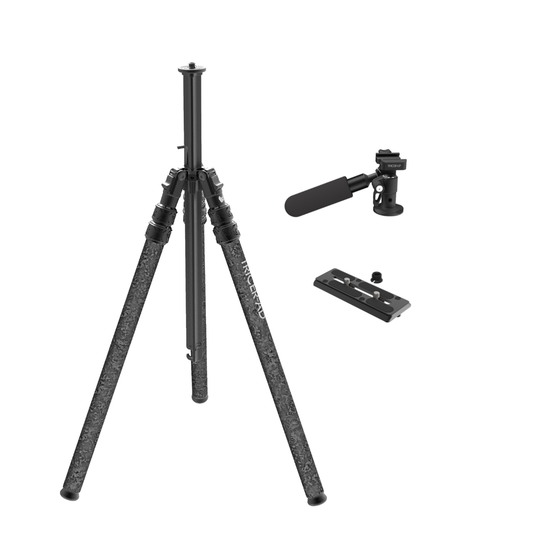 Carbon Camera Tripod + Pan Head Kit