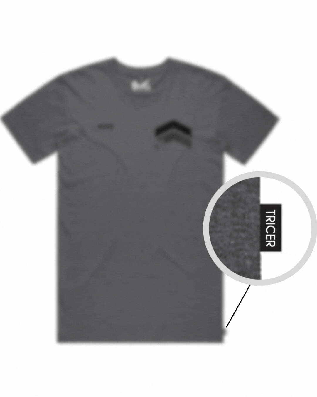 Camiseta con estampado de chevrón