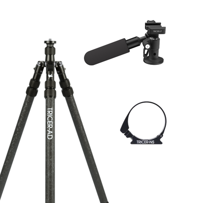 Backcountry Glassing Tripod + Pan Head + Bino Adapter Kit (Sitting/Standing)