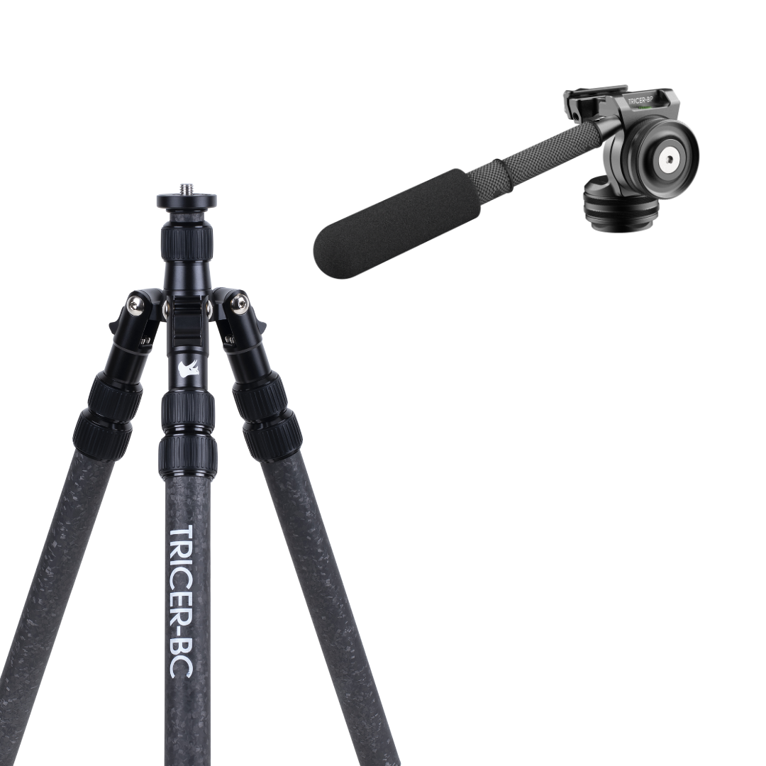 Backcountry Spotting Scope Tripod + Pan Head (Sitting)