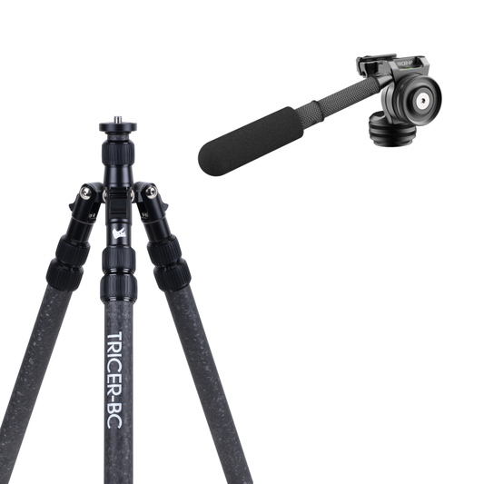 Backcountry Spotting Scope Tripod + Pan Head (Sitting)