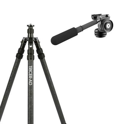 Backcountry Spotting Scope Tripod + Pan Head (Sitting/Standing)
