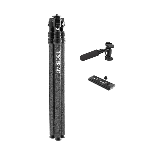 Carbon Camera Tripod + Pan Head Kit