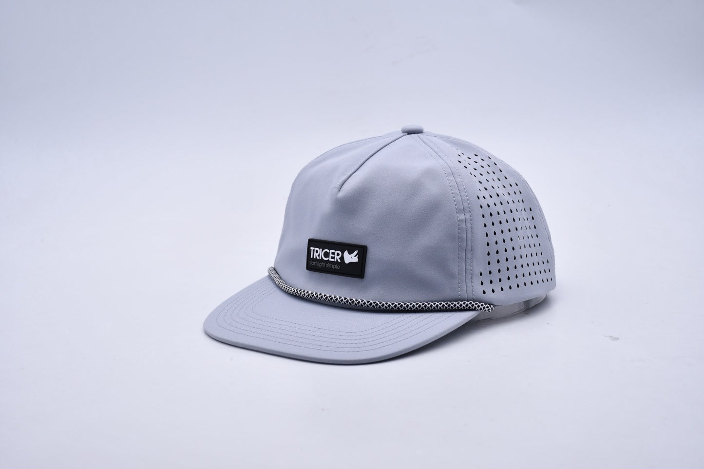 Rectangle Patch Hat Heather Grey