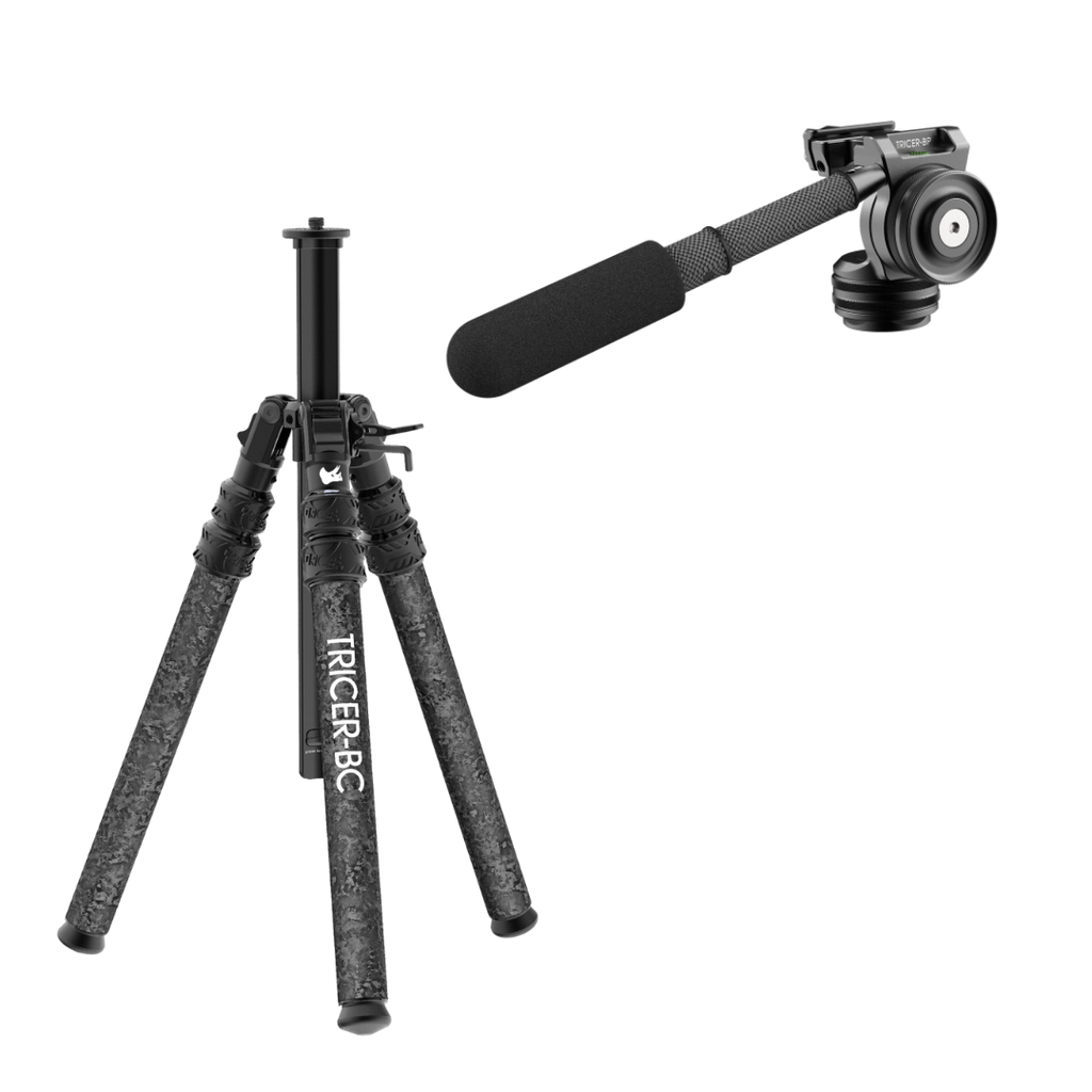 Backcountry Spotting Scope Tripod + Pan Head (Sitting)