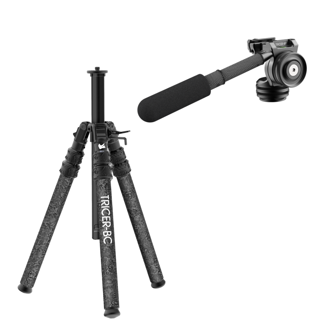 Backcountry Spotting Scope Tripod + Pan Head (Sitting)