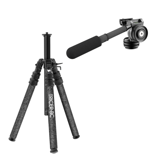 Backcountry Spotting Scope Tripod + Pan Head (Sitting)